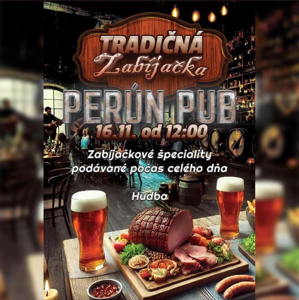 Tradičná zabíjačka v Perúne.